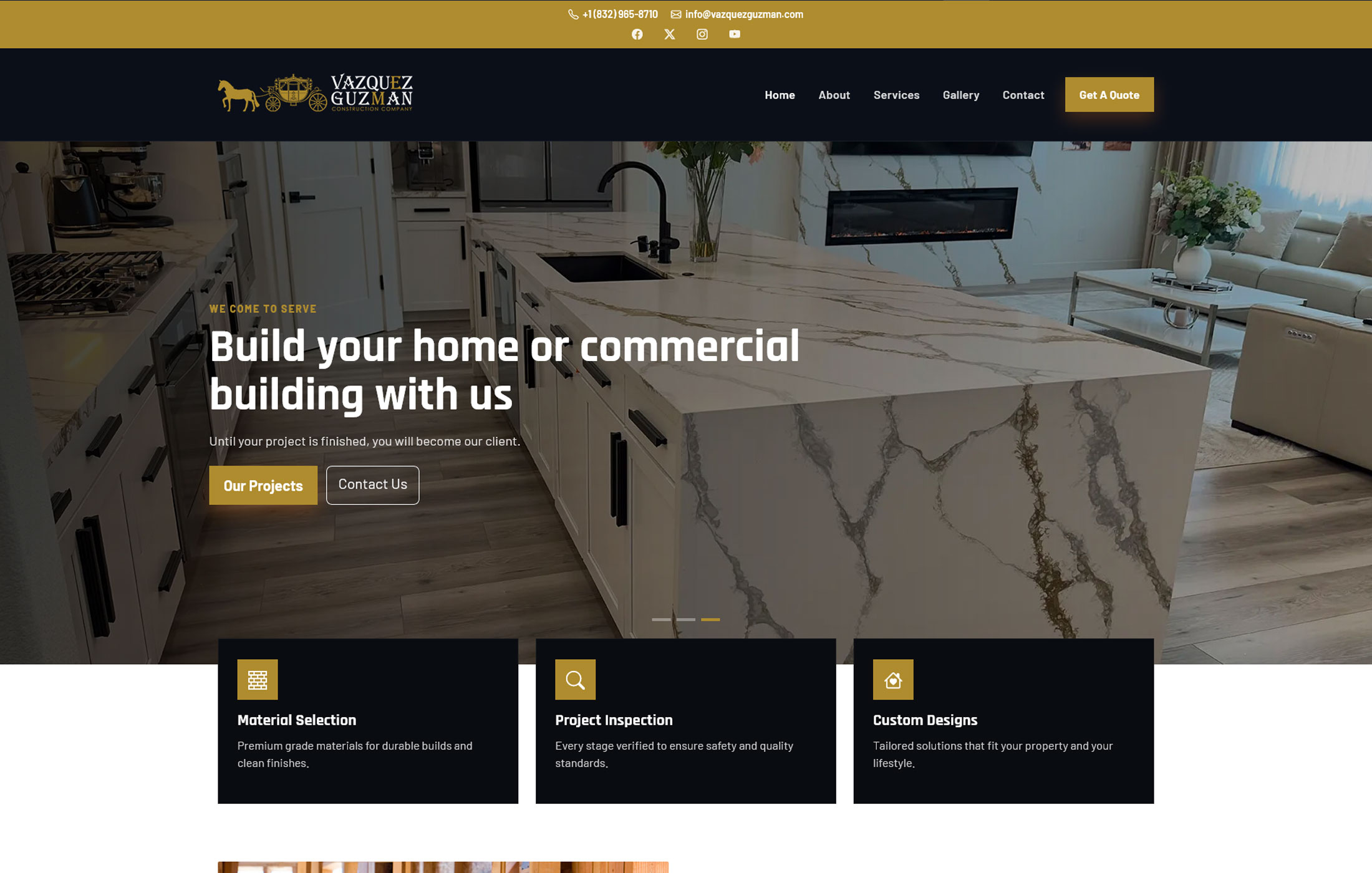 Luxury Construction Website